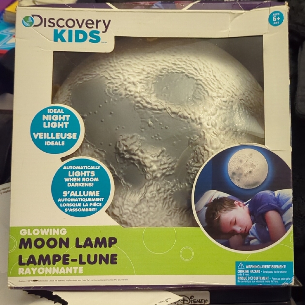 Discovery Kids Glowing Moon Lamp - White